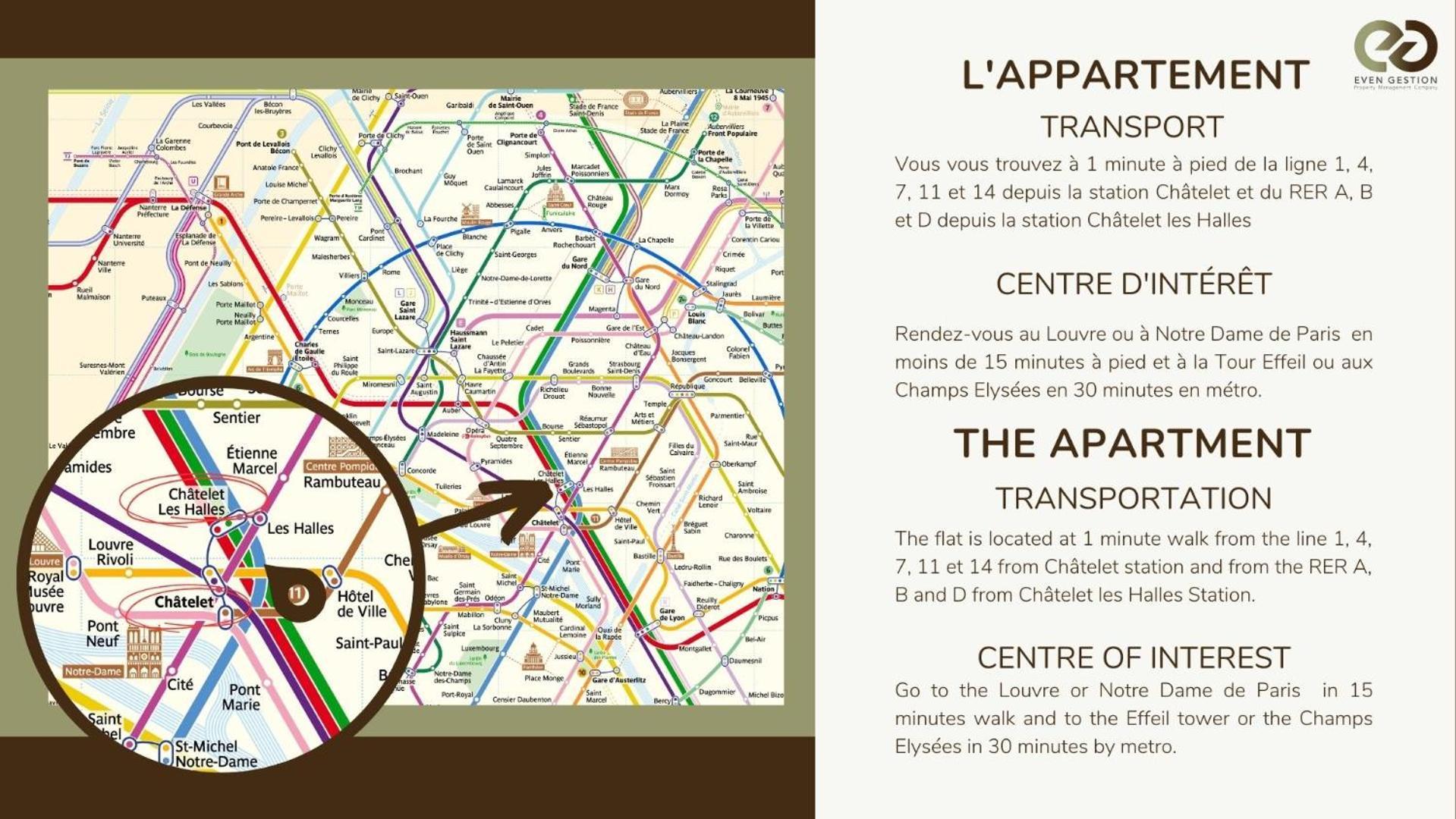 6pers#chatelet#les Halles#rivoli Appartement Parijs